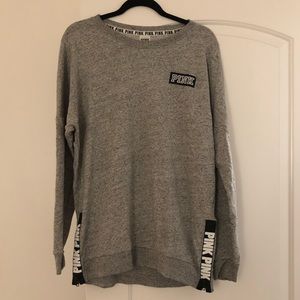 PINK grey sweatshirt